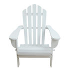 White Soild Wooden Outdoor Furniture Beach Lounge Chairs Untuk Lampu Balkon