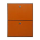 Kayu Entryway Storage Home Kabinet Sepatu Dewan Partikel L60 * W24 * H80CM