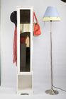 5 Tier Rak Home Furniture Kayu Mirrored Jewelry Cabinet MDF 160.5CM Height