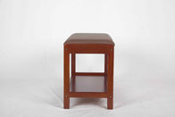 4.6KG Soild Modern Wood Furniture Jok Sepatu Walnut Bench Dengan PVC Leather