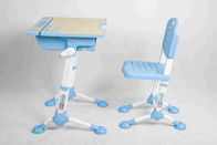 Laci Laci Plastik Anak-Anak Meja Bundar Furniture Meja Dan Kursi Set Adjustable Tinggi / Kaki