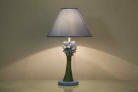 W27 * D27 * H46CM Home Table Lamps Lembut Dengan Lipatan Bawah Melipat / Bentuk Bunga