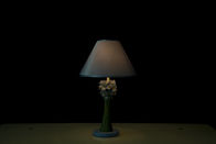 W27 * D27 * H46CM Home Table Lamps Lembut Dengan Lipatan Bawah Melipat / Bentuk Bunga