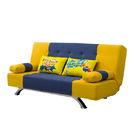 Berat Kotor 28KGS ​​Tempat Tidur Sofa Rumah Kuning Navy Convertible