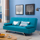 Tempat Tidur Sofa Lipat Kain Biru Ringan Untuk Rumah