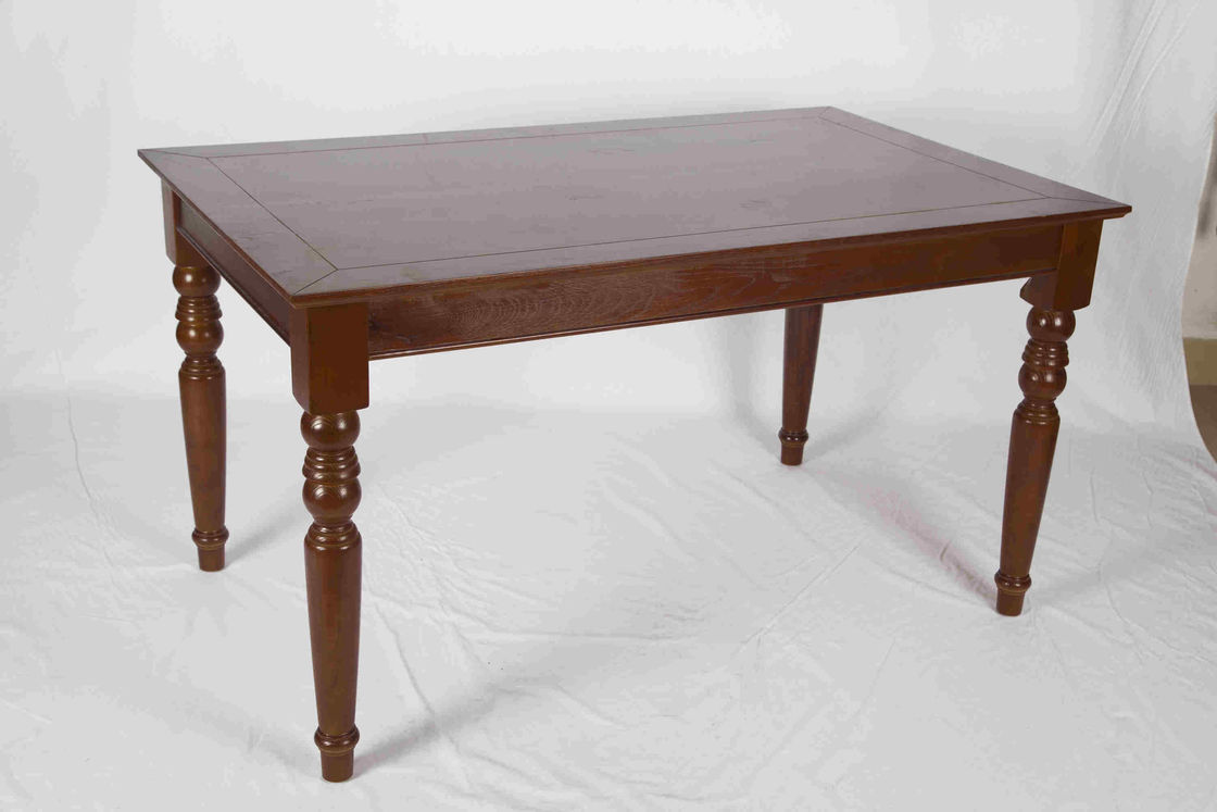 Soild Wood Modern Wood Furniture Meja Makan Rectangular Dan Kursi X Pattern Set